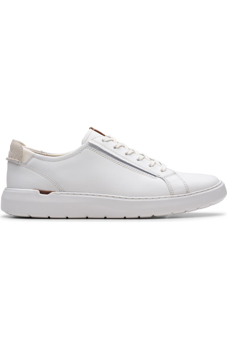 Clarks<sup>®</sup> Flexwell Lace Low Top Sneaker, Alternate, color, White