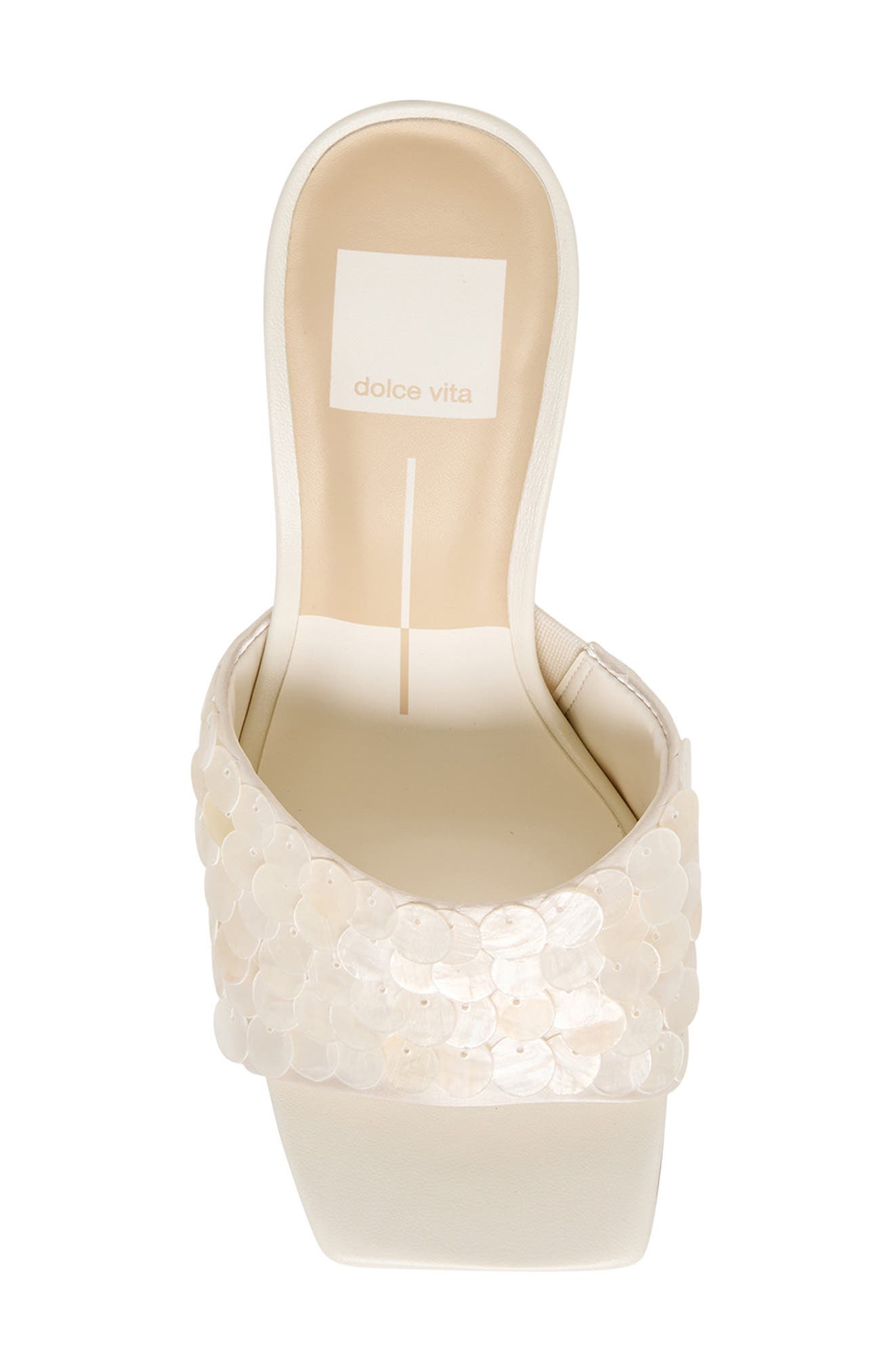 Dolce Vita Nandy Confetti Sandal, Alternate, color, Ivory Sequin