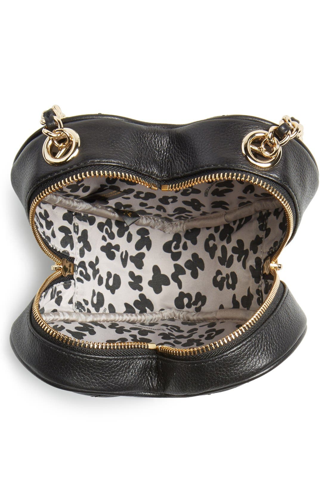 Heart Crossbody Bag, Alternate, color, BLACK