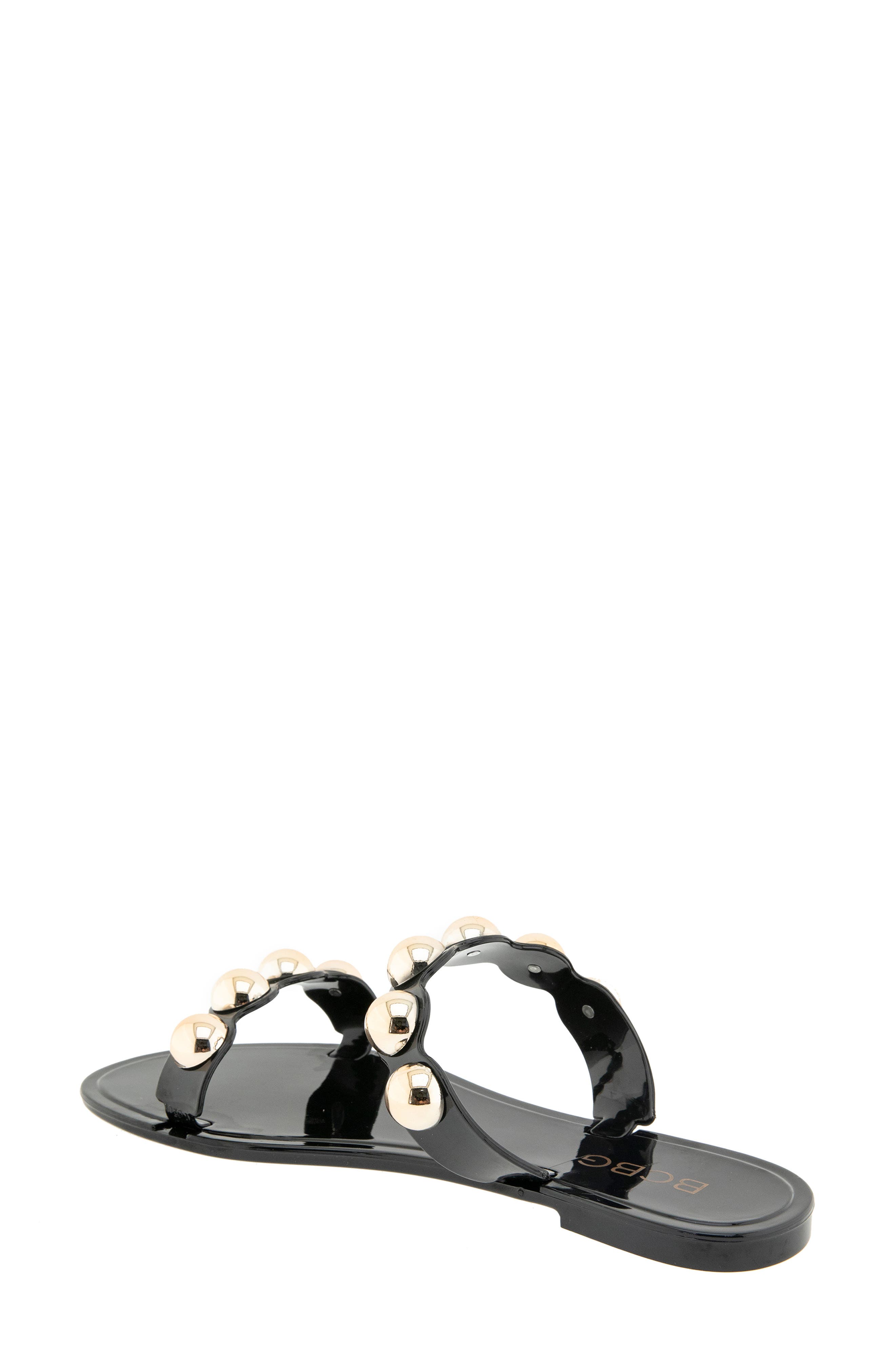BCBGeneration Nicola Jelly Slide Sandal, Alternate, color, Black