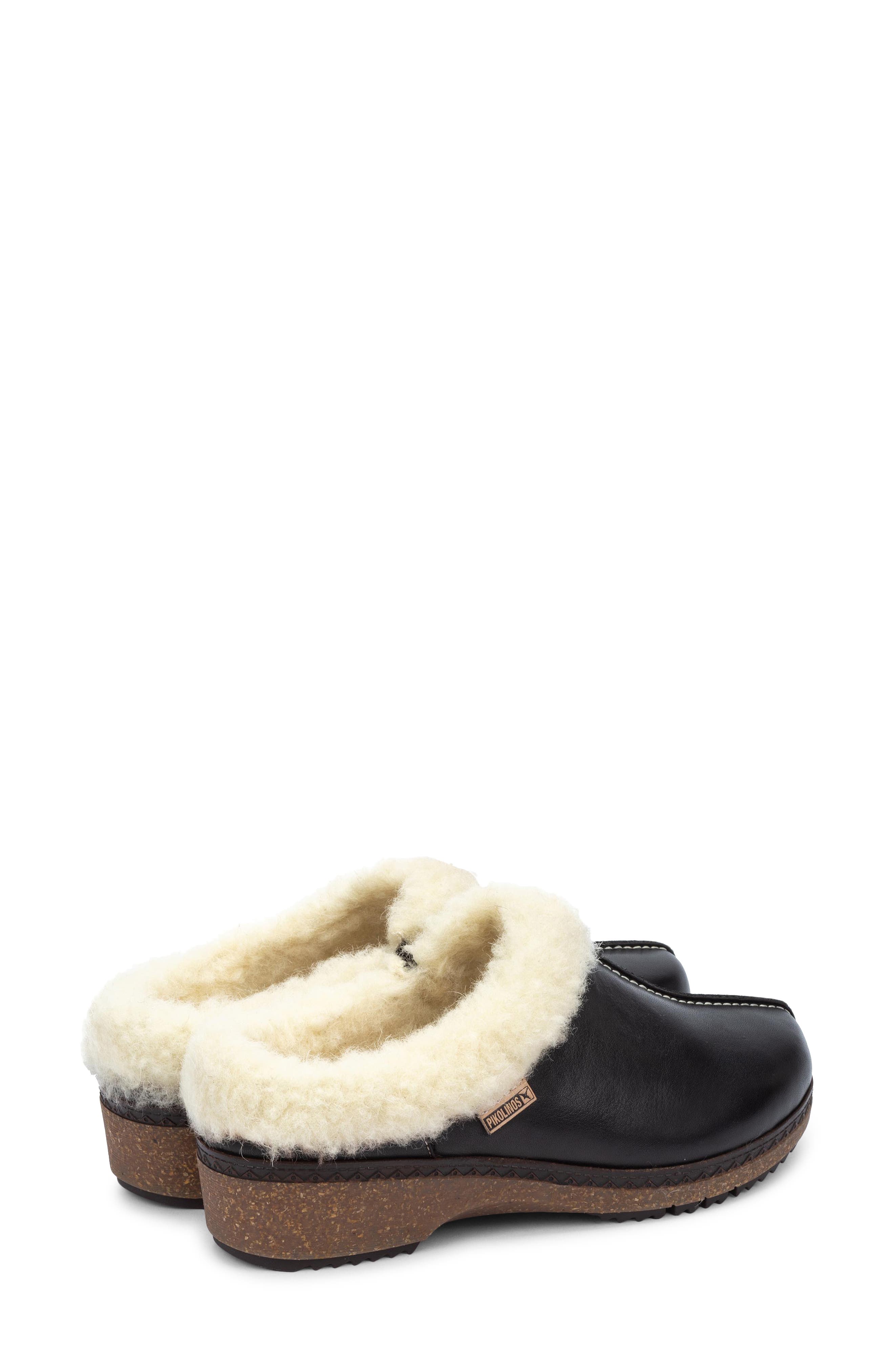PIKOLINOS Granada W0W Faux Shearling Clog, Alternate, color, 