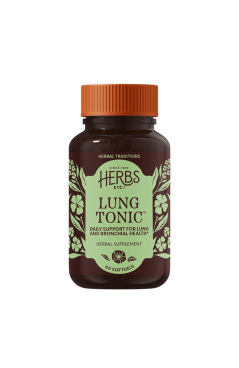 Lung Tonic Herbal Lung & Bronchial Support Softgels, 60 Count
