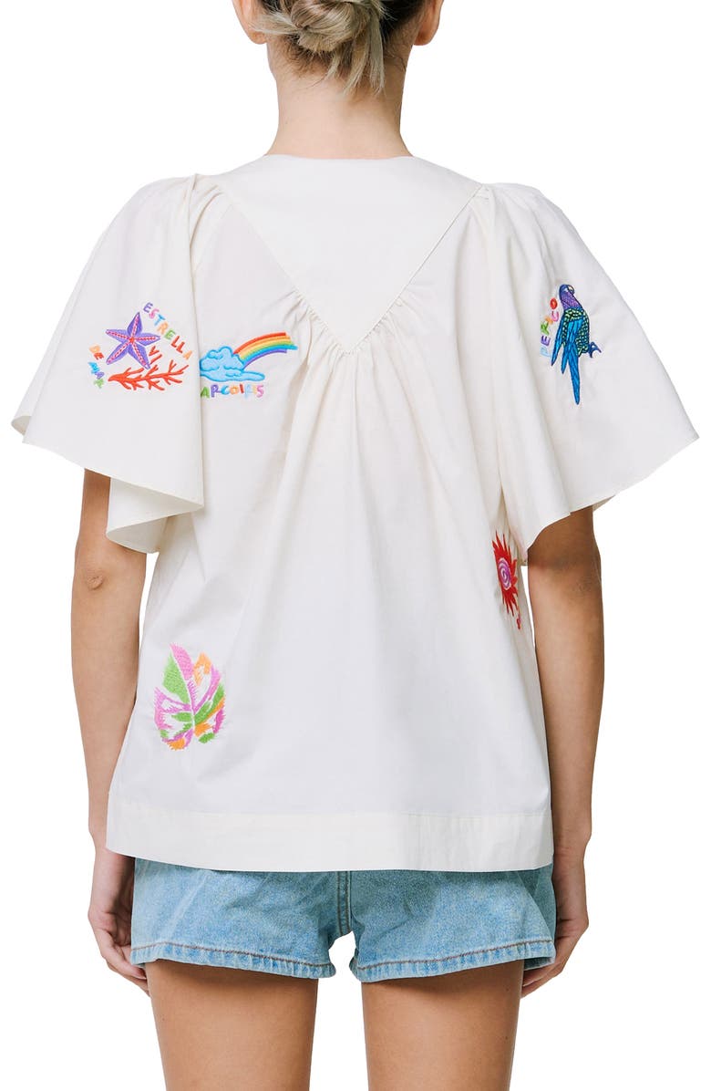 CIEBON Nathalie Woven Top, Alternate, color, Cream