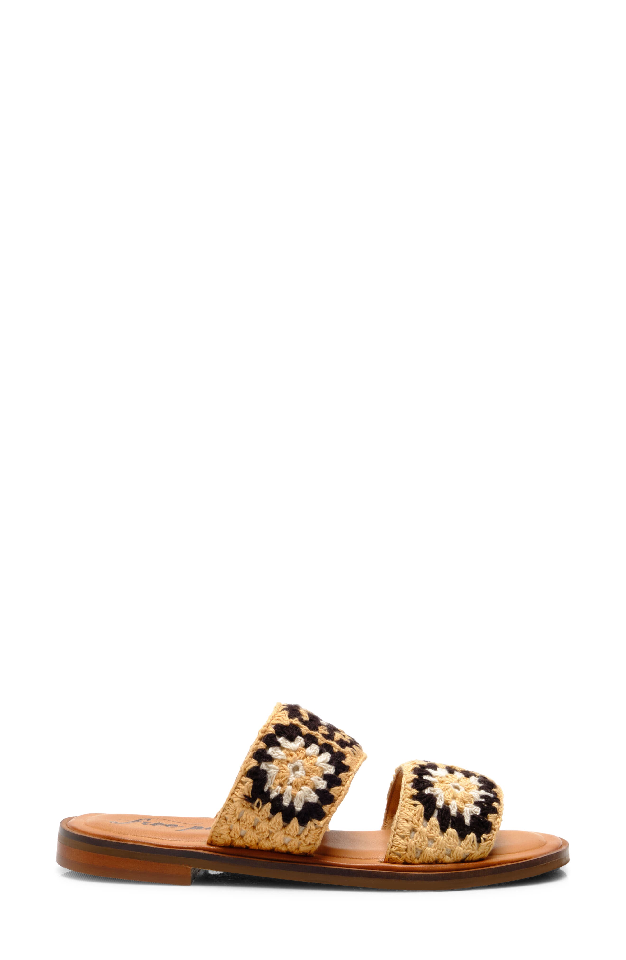 Free People Juliet Crochet Slide Sandal, Alternate, color, 