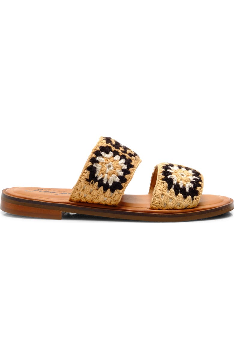 Free People Juliet Crochet Slide Sandal, Alternate, color,