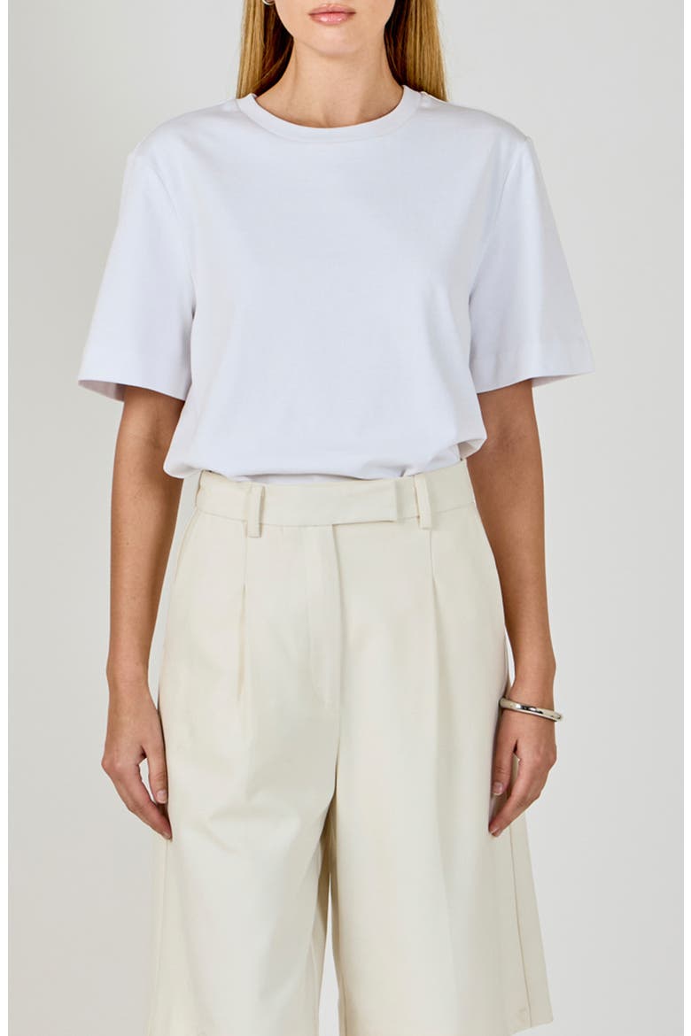 Basic Cotton T-Shirt, Main, color, WHITE