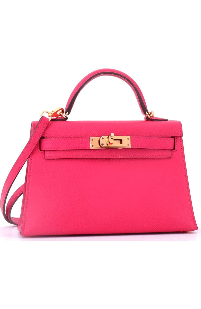 Pre-Owned Hermes Kelly Mini II Bag Pink Epsom with Gold Hardware 20, Alternate, color, Rose Extreme