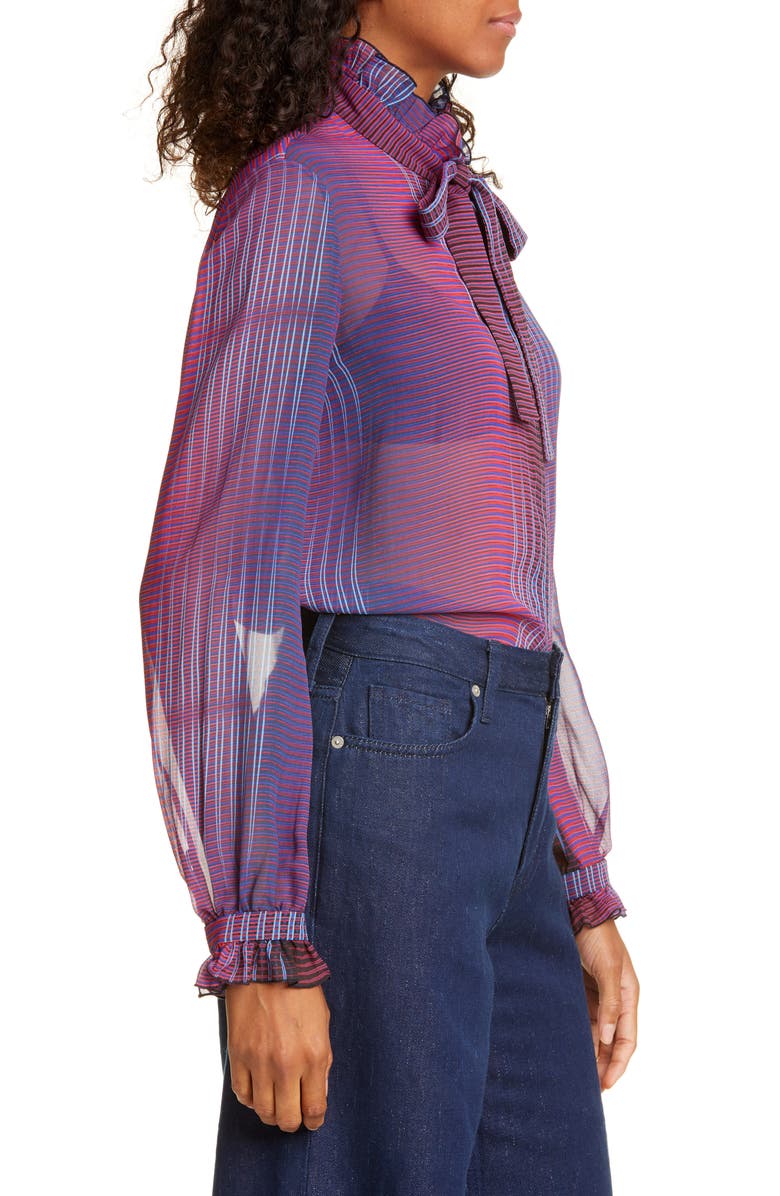 SALONI Emile Polka Dot Fil Coupé Top, Alternate, color, 