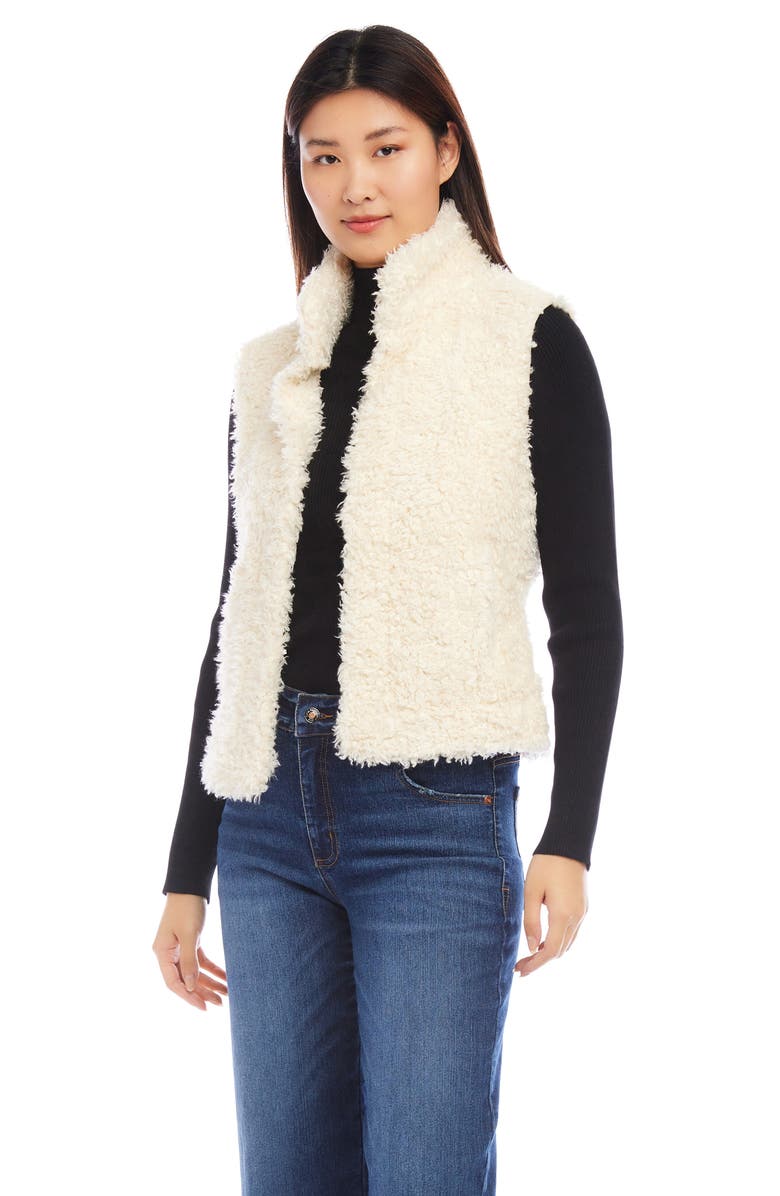 Karen Kane Faux Shearling Vest, Alternate, color, 