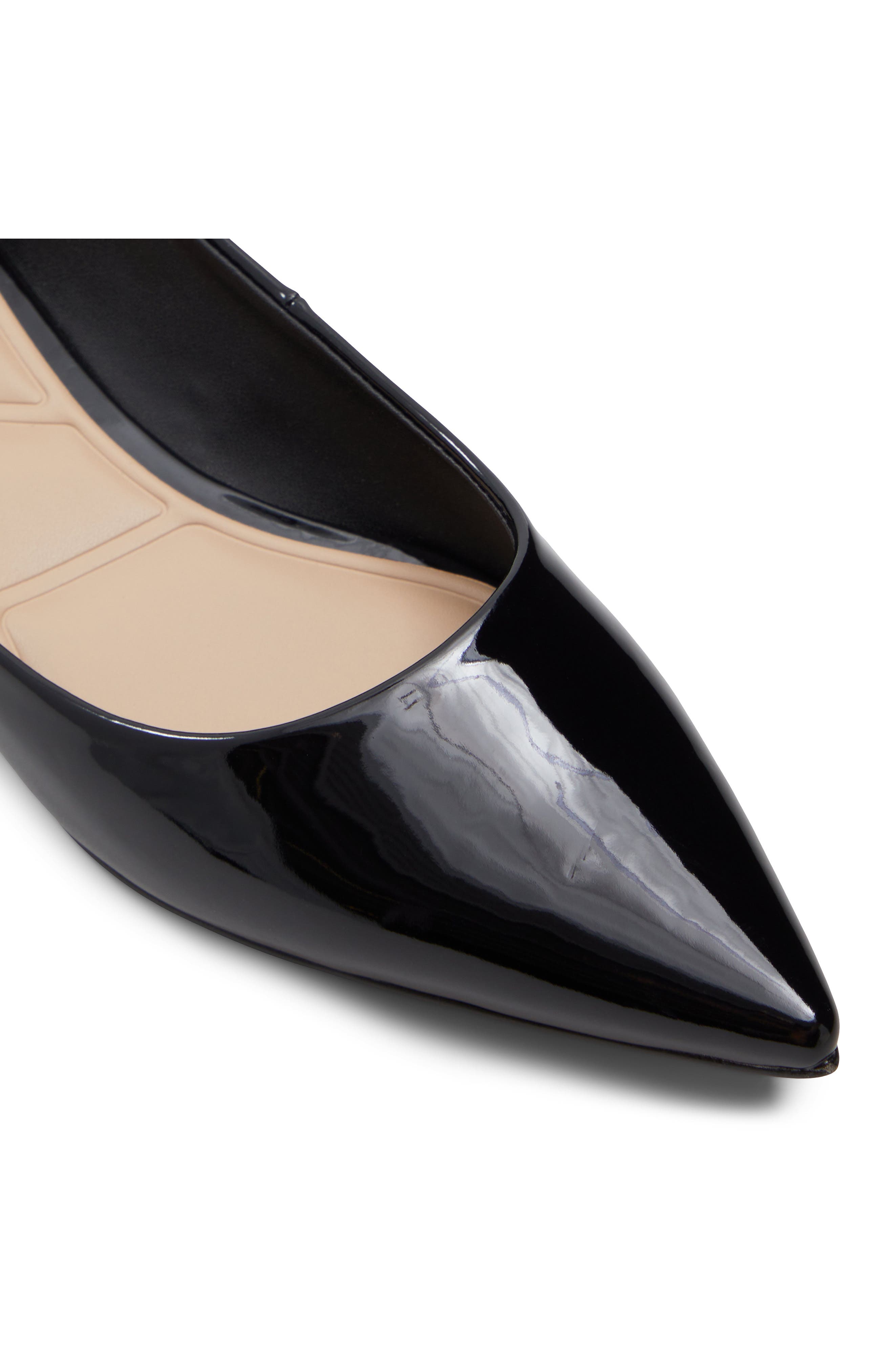 ALDO Stessy Pointed Toe Flat, Alternate, color, Black