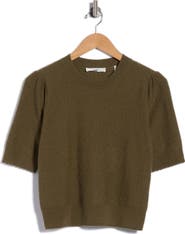 FRAME Pointelle Ruched Sweater