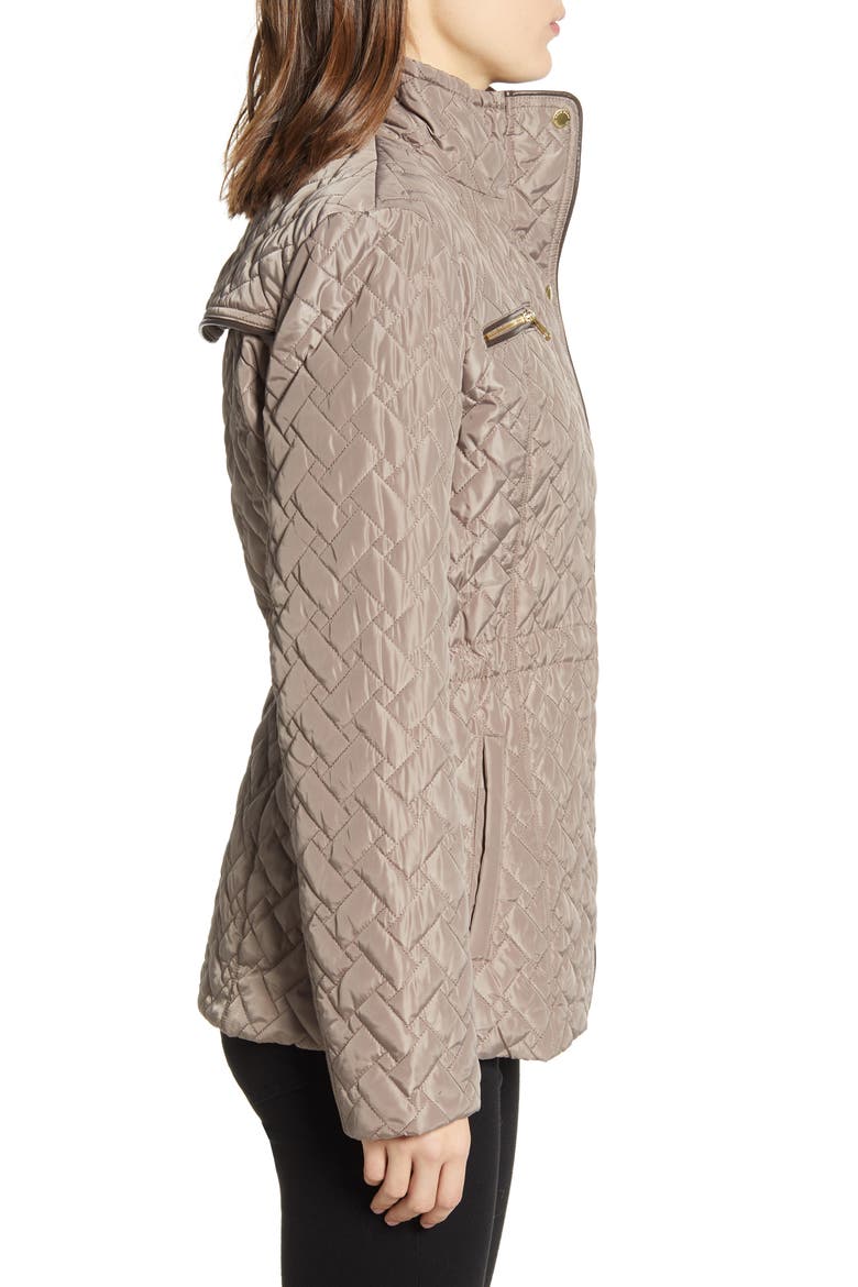 Quilted Jacket, Alternate, color, CASHEW