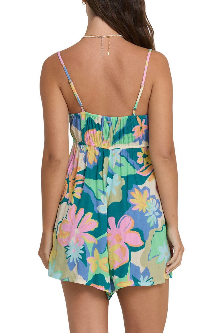 In a Twist Floral Romper, Alternate, color, BLUE MULTI