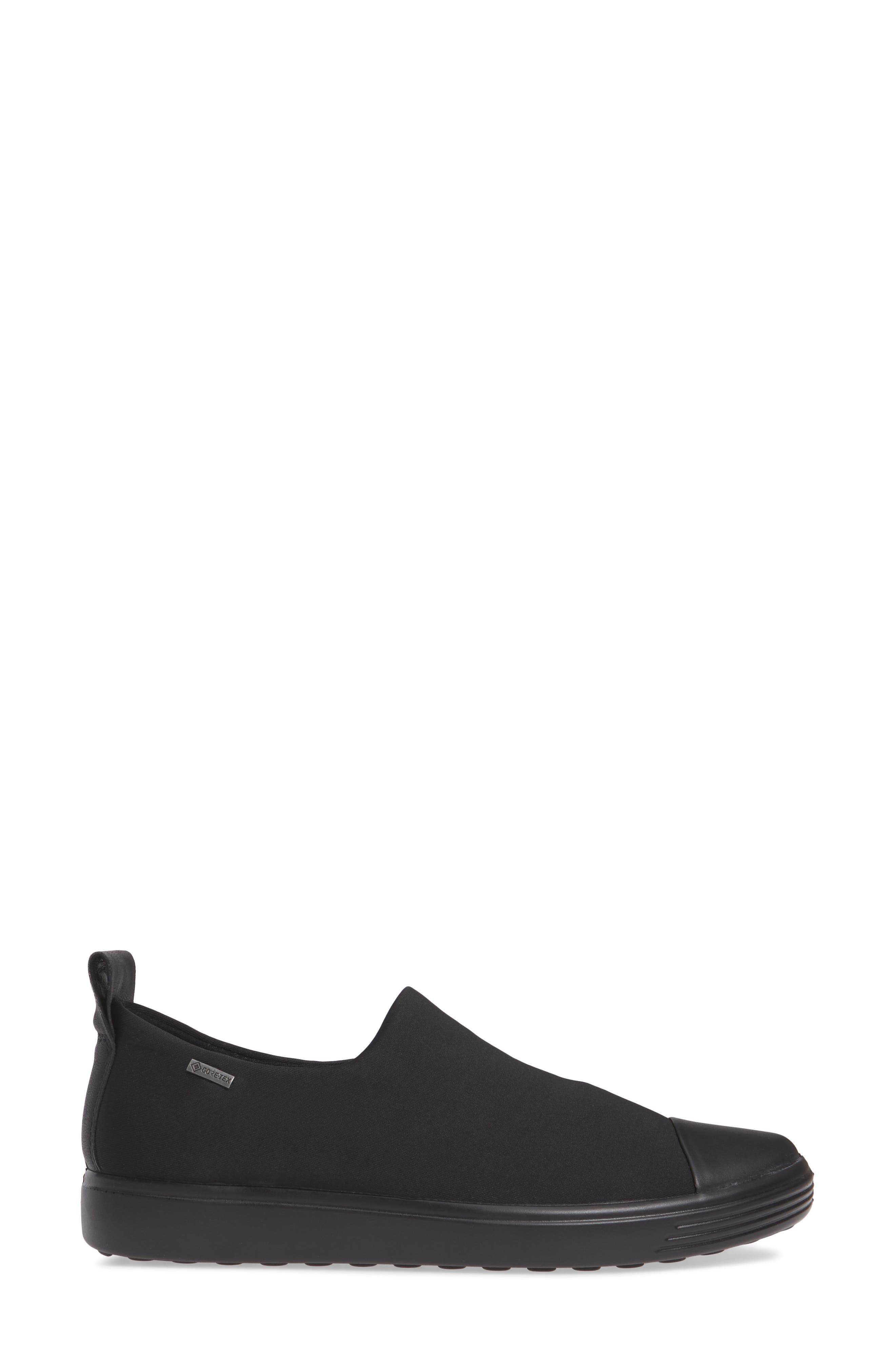 Soft 7 Gore-Tex® Slip-On Sneaker, Alternate, color, BLACK LEATHER