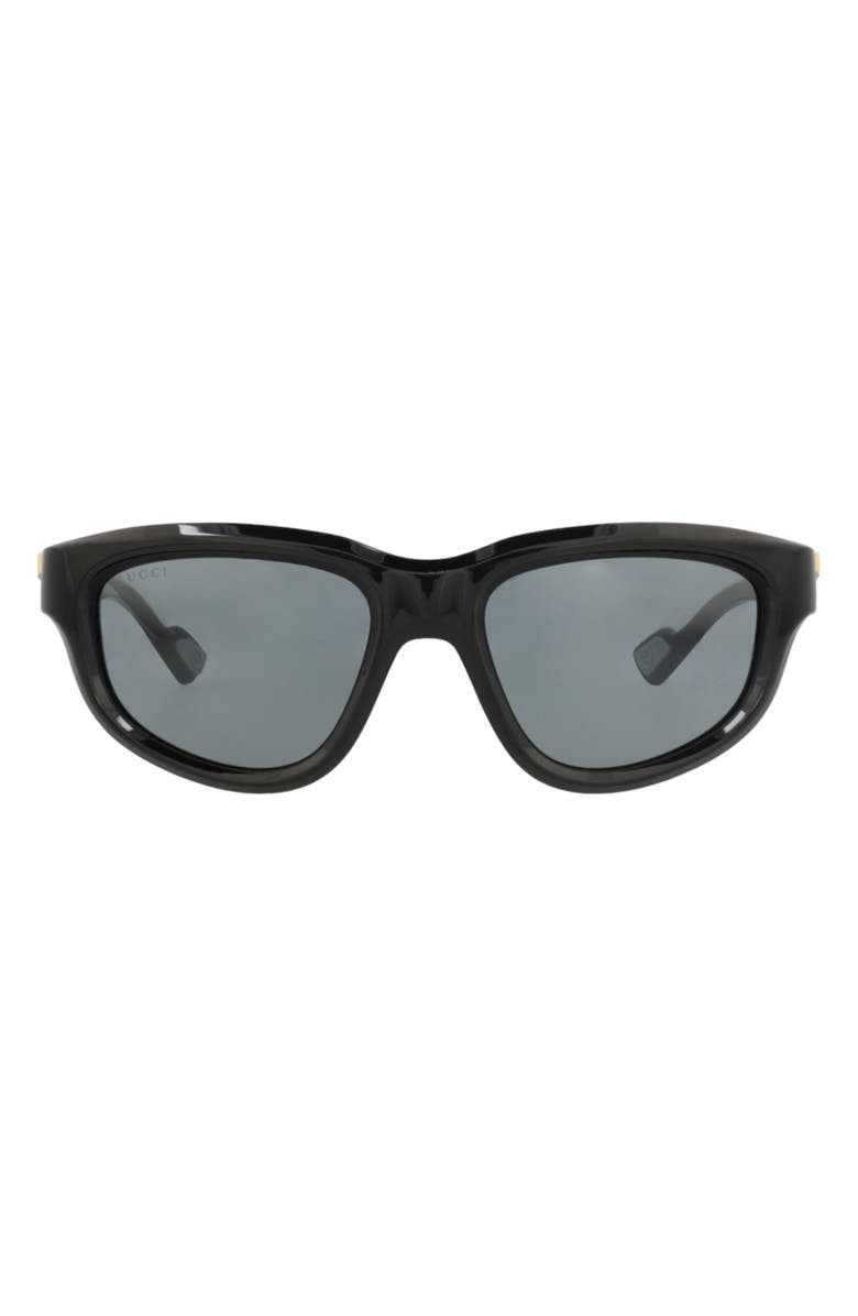 Gucci Novelty Sunglasses, Main, color, Black Black Grey