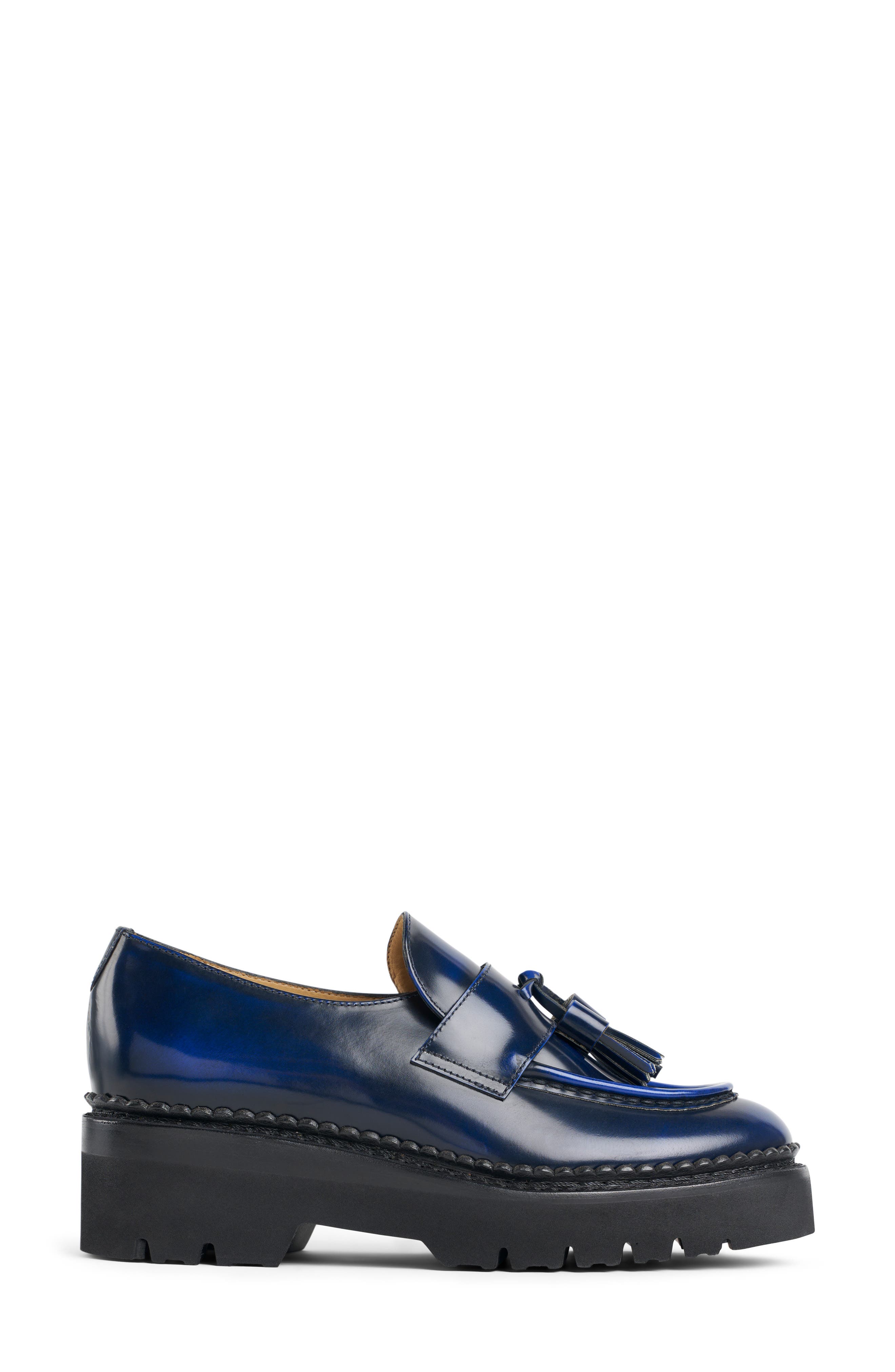 Ms. Kelly Lug Sole Loafer, Alternate, color, SAPPHIRE