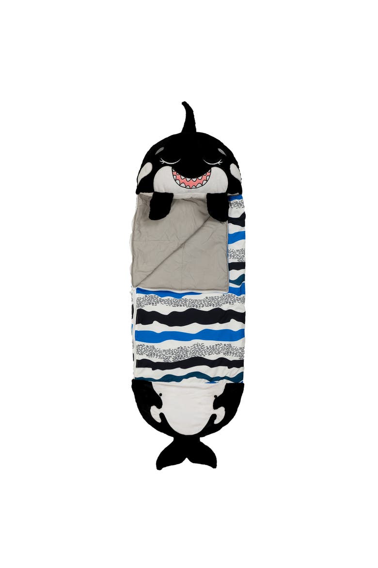 Pillow and Sleepy Sack Medium Ozzy The Black Shark, Main, color, Black