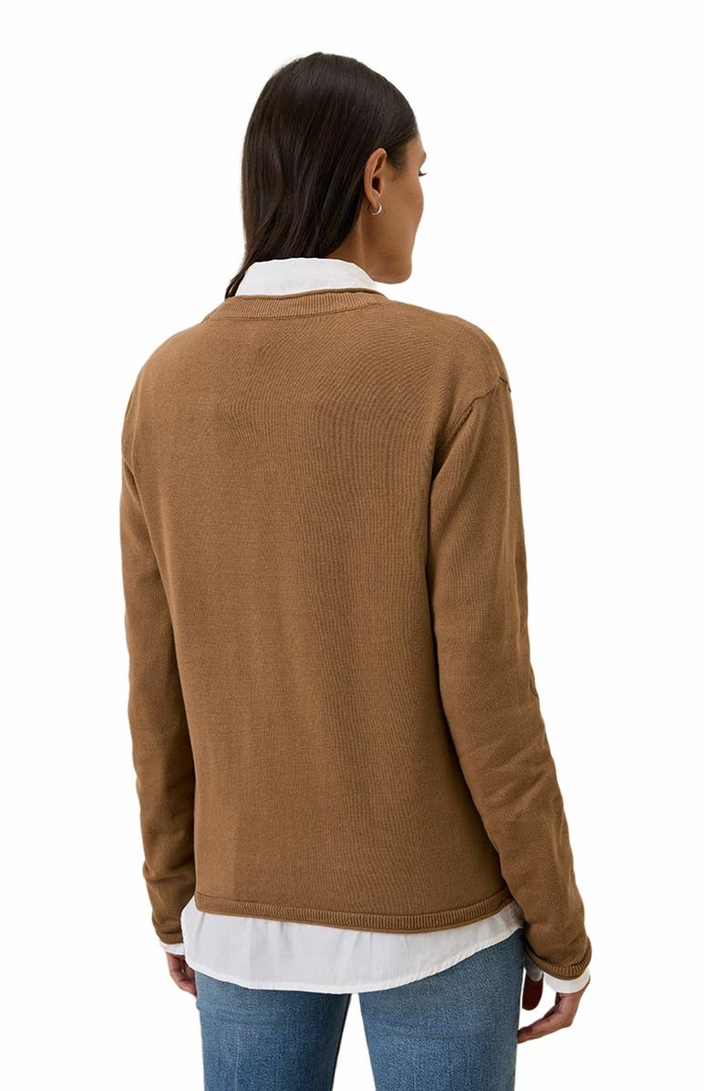 Pact Organic Cotton Classic Fine Knit V-Neck Cardigan, Alternate, color, 