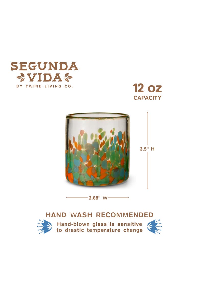 Segunda Vida Viajar Short Tumblers Set of 2, Alternate, color, Multicolor