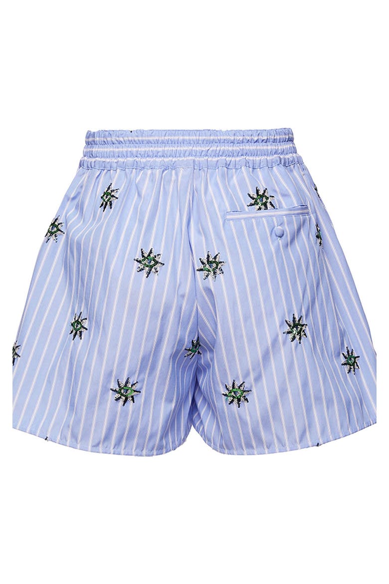 Pull-Up Shorts Third Eye Embroidered Light Blue, Alternate, color, Third Eye Light Blue