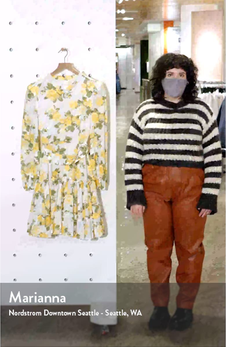 Rachel Parcel Tiered Long Sleeve Fit & Flare Minidress, sales video thumbnail