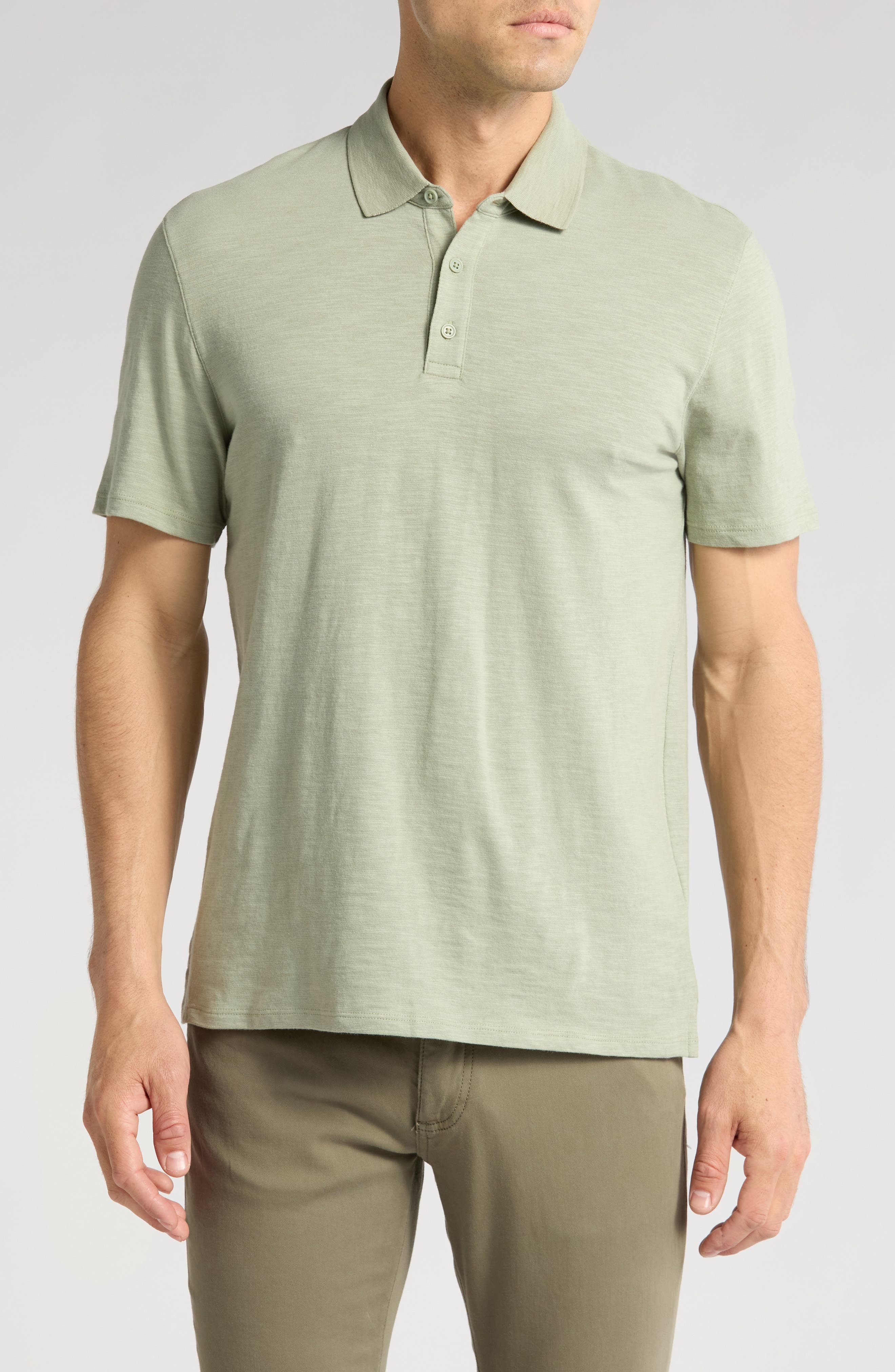 Vince Short Sleeve Slub Polo