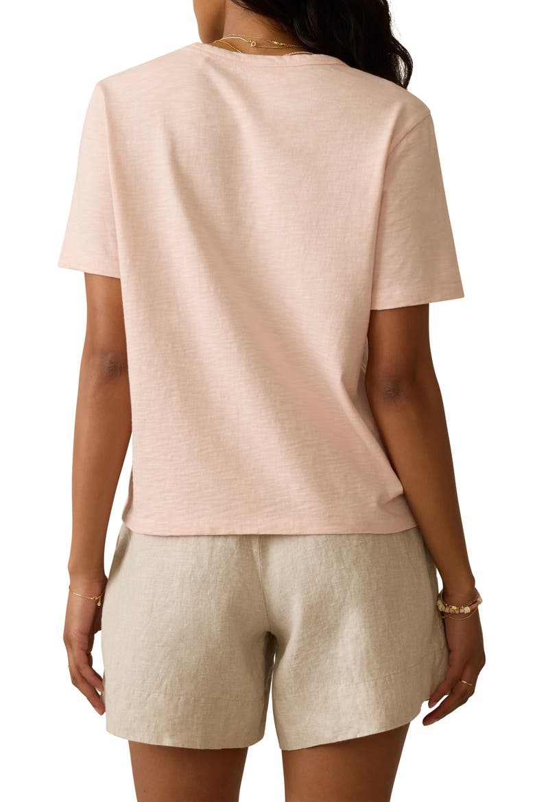 Sunwashed Essential Cotton T-Shirt, Alternate, color, PEACH WHIP