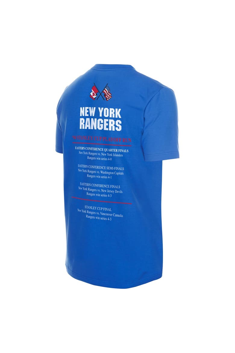Men's New Era Blue New York Rangers Stanley Cup Trophy Graphic T-Shirt, Alternate, color, Blue