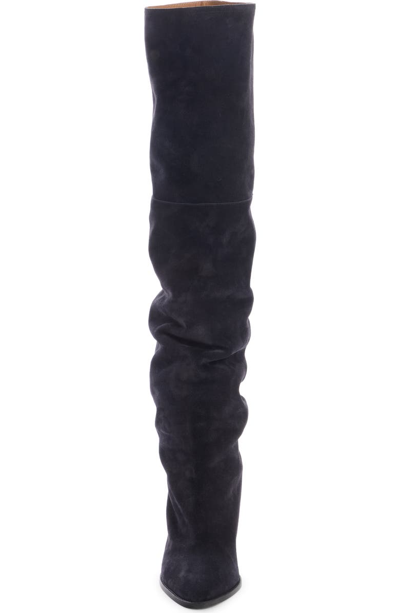 Isabel Marant Rira Scrunch Tall Boot, Alternate, color, Faded Black