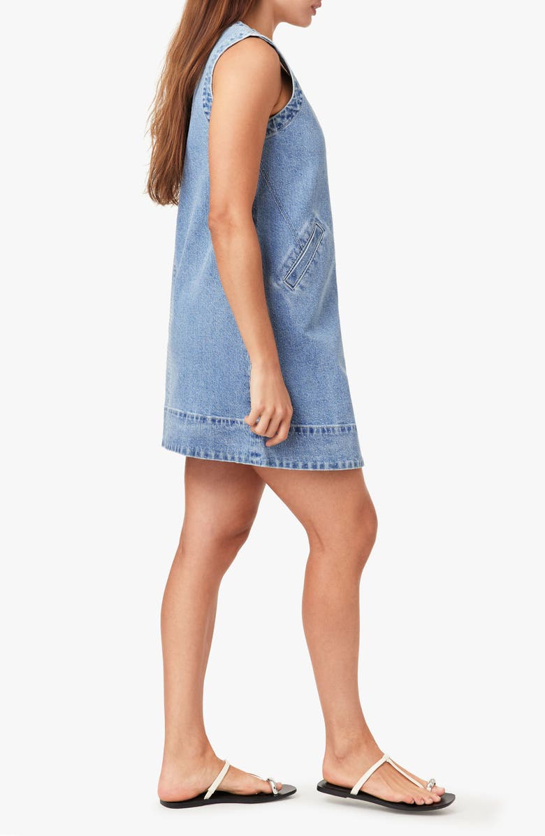 Habitual Micro Studded Denim Minidress, Alternate, color, Blue Bell