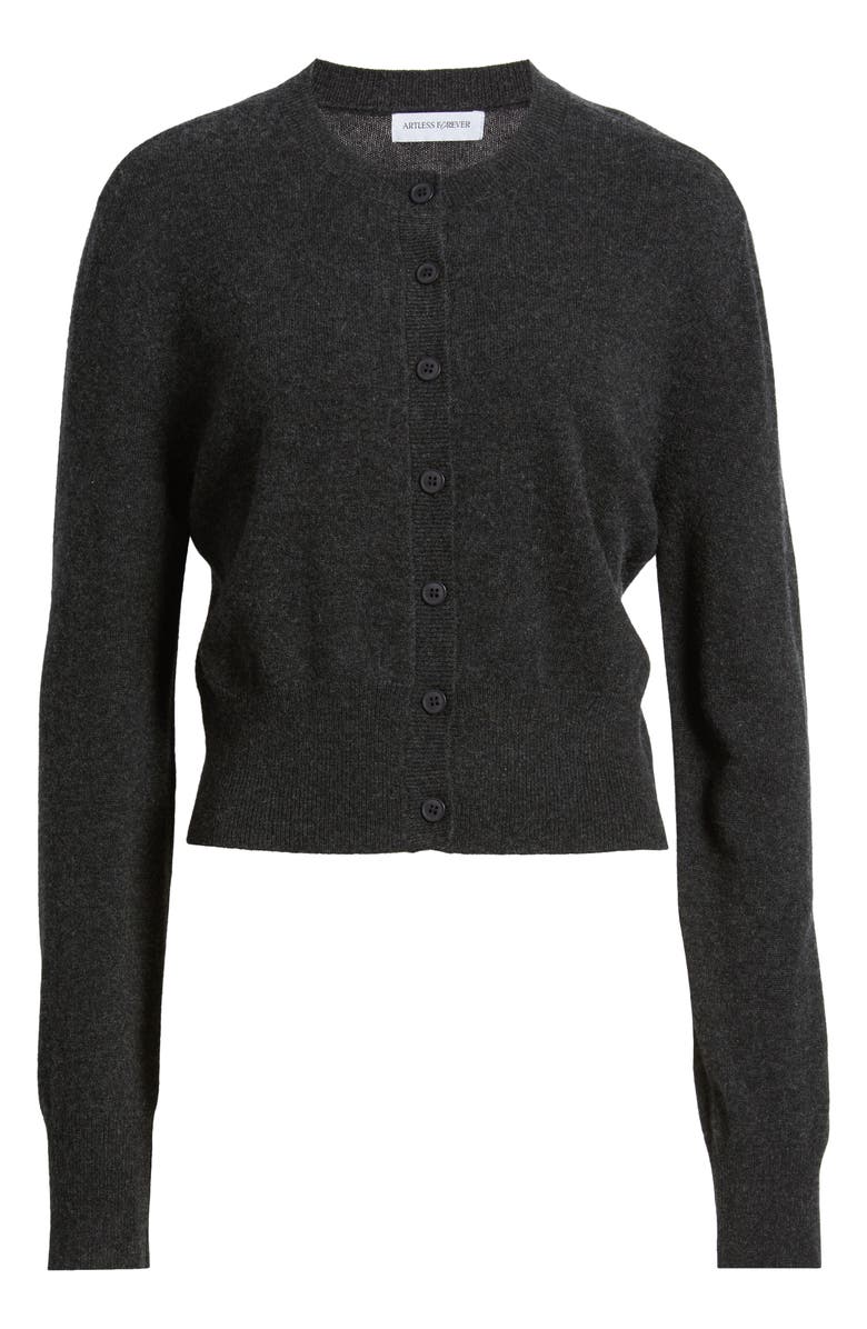 ARTLESS FOREVER Tove Wool & Cashmere Cardigan, Main, color, Charcoal