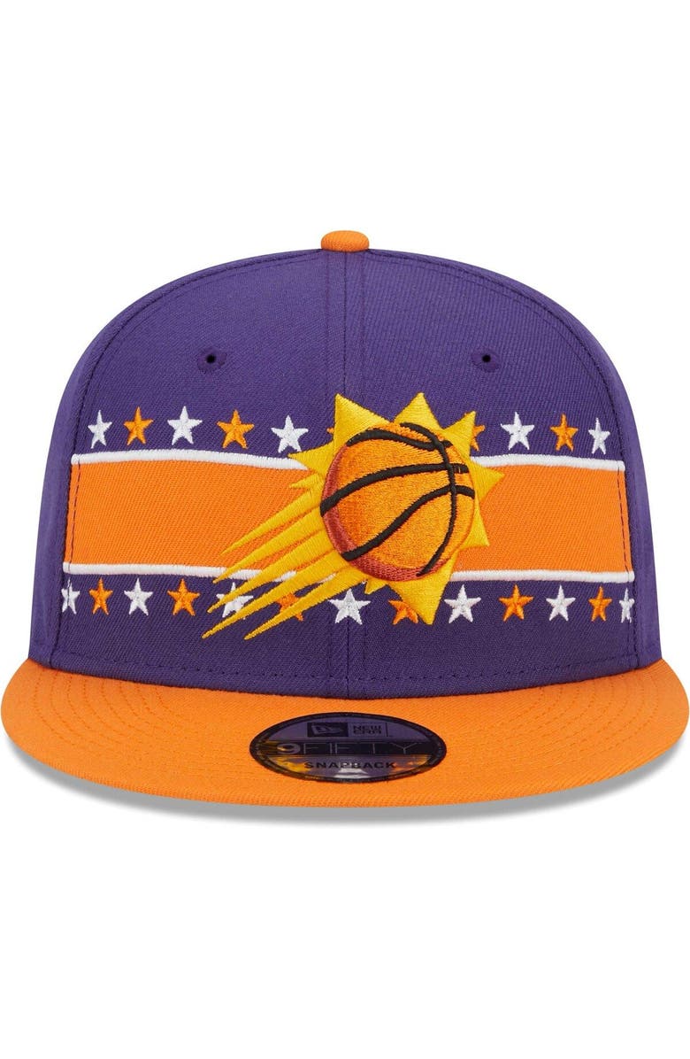 New Era Men's New Era Purple Phoenix Suns Banded Stars 9FIFTY Snapback Hat, Alternate, color, 