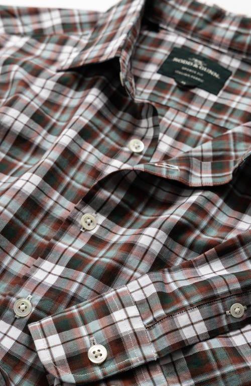 Rodd & Gunn Polstead Plaid Cotton Twill Button-up Shirt In Forest
