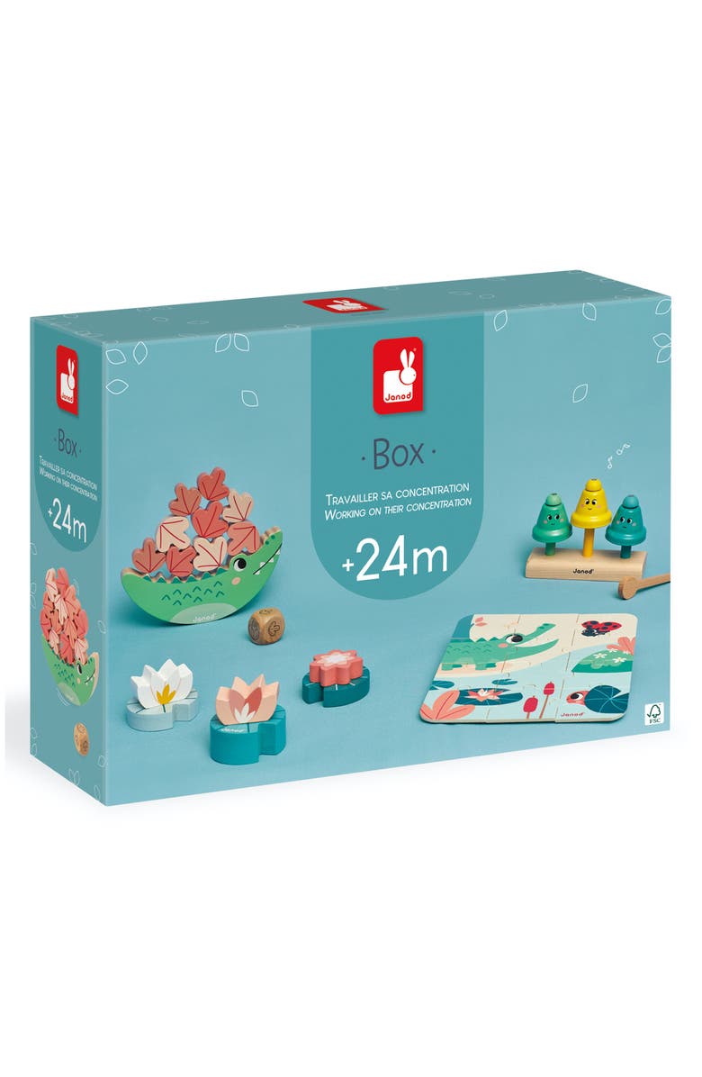 Janod Developmental Activity Box - 24 Months and Up, Alternate, color, Blue