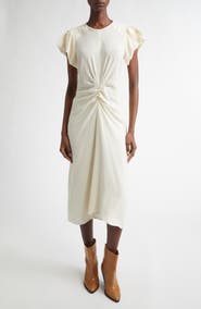 Isabel Marant Terena Bubble Sleeve Midi Dress