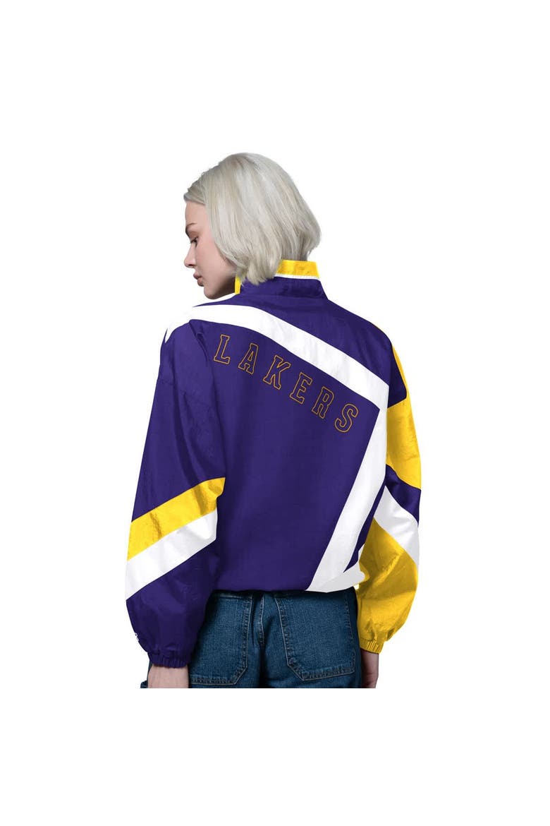 Women's Starter Purple/Gold Los Angeles Lakers 1st Quarter Full-Zip Jacket, Alternate, color, Purple
