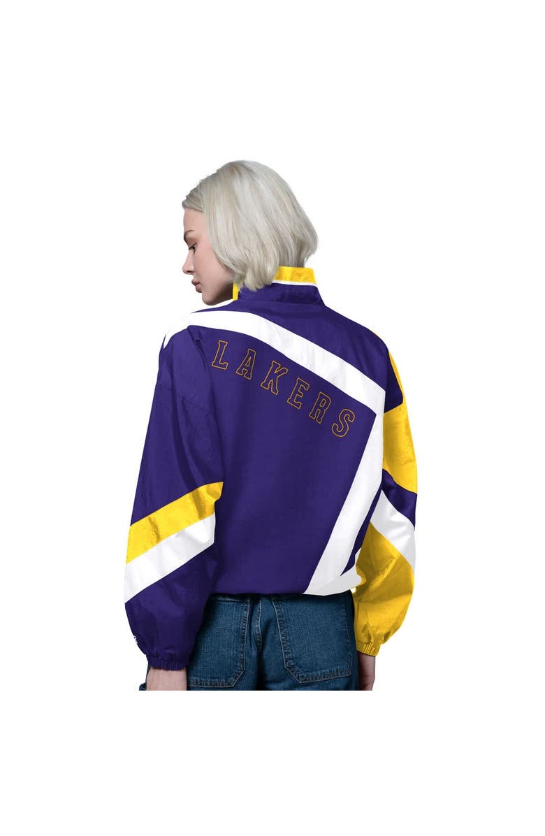 STARTER Women's Starter Purple/Gold Los Angeles Lakers 1st Quarter Full-Zip Jacket, Alternate, color, Purple