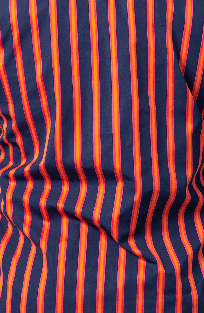 Maceoo Fibonacci Bold Stripe Regular Fit Print Button-Up Shirt, Alternate, color, Blue
