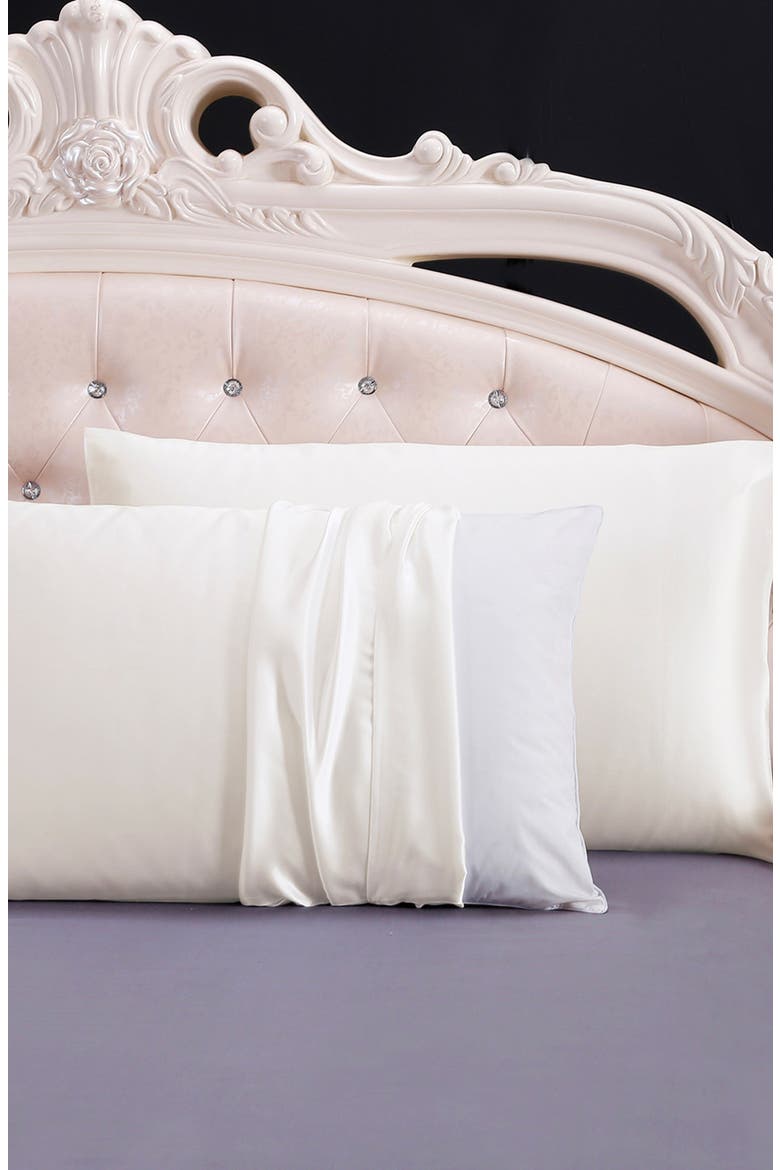 100% Silk Terse Envelope Pillowcase, Alternate, color, Ivory