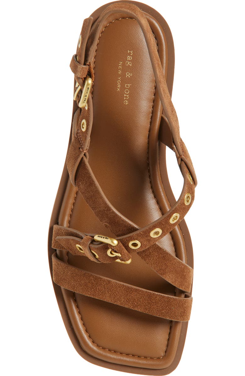 rag & bone Harlow Strappy Sandal, Alternate, color, Umber Suede