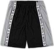 FANATICS Men's Fanatics Branded Black/Silver New Jersey Nets Big & Tall Tape Mesh Shorts