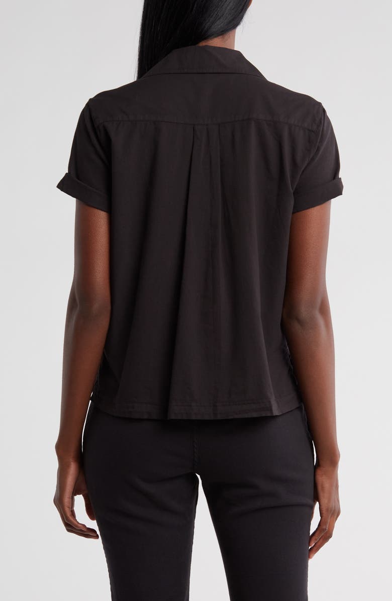 James Perse Cotton Short Sleeve Button-Up Camp Shirt, Alternate, color,