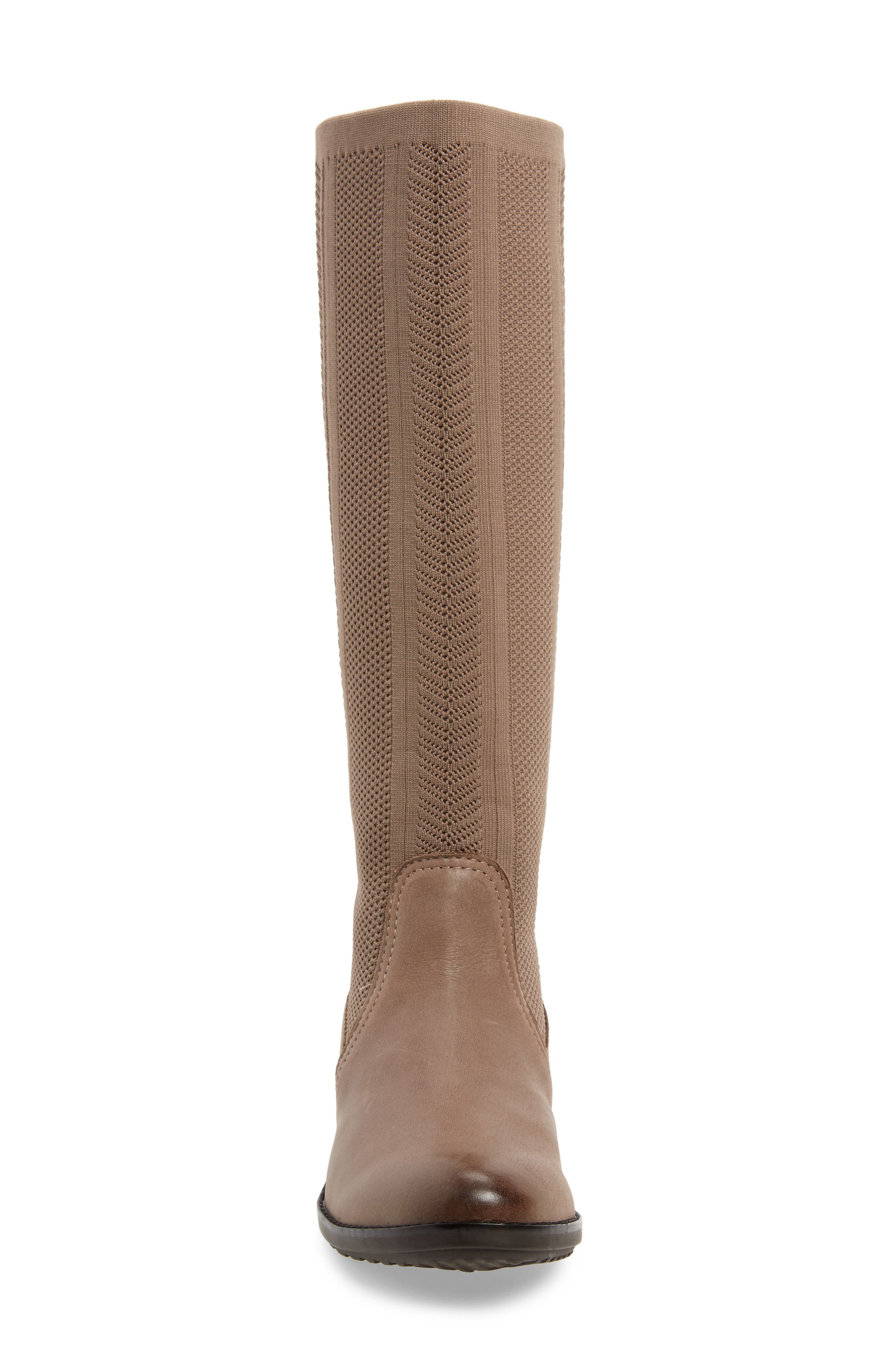 Aetrex Belle Sock Knit Shaft Boot, Alternate, color, 