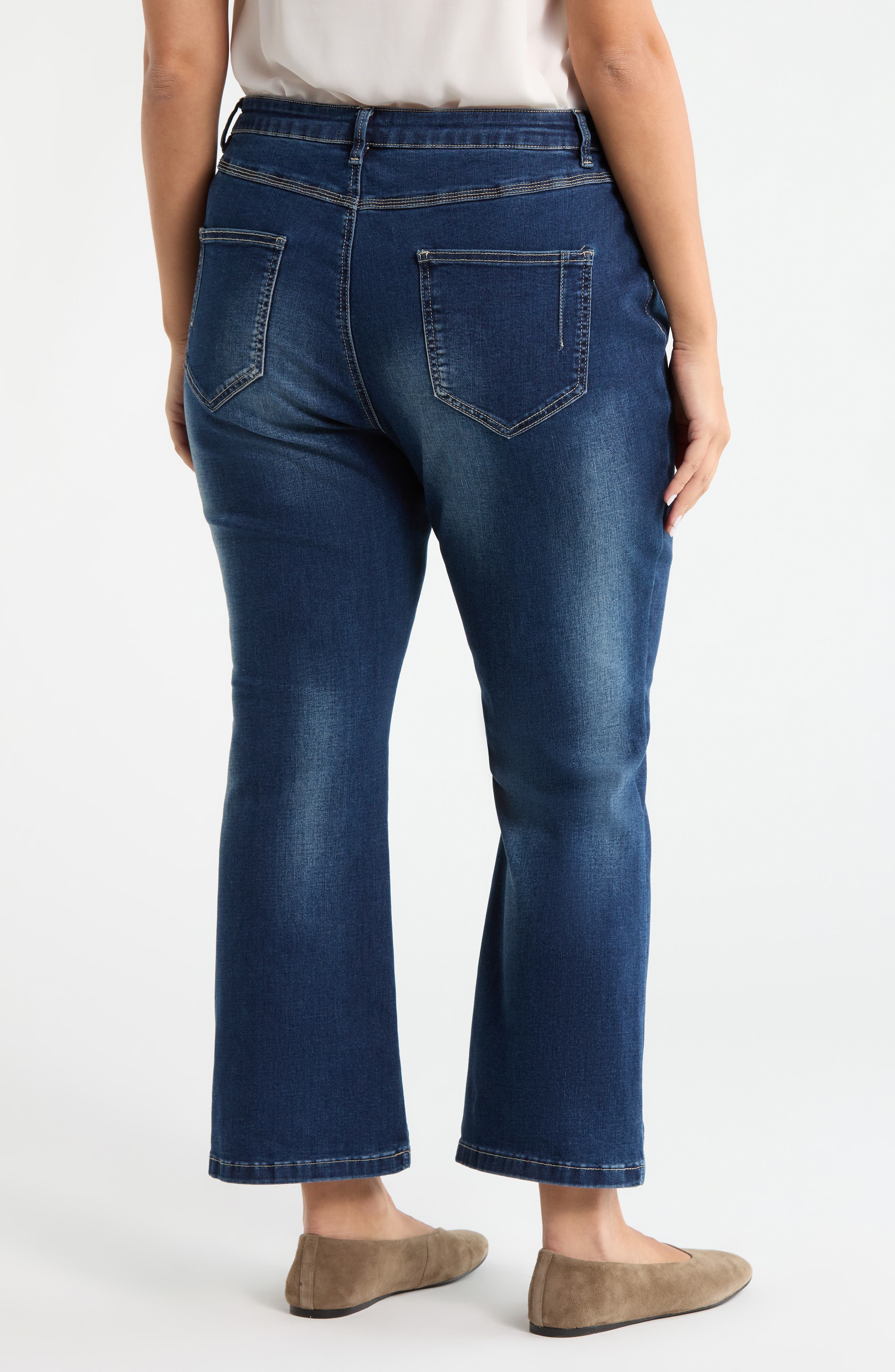 Estelle Pull-On Ankle Flare Jeans - image 4