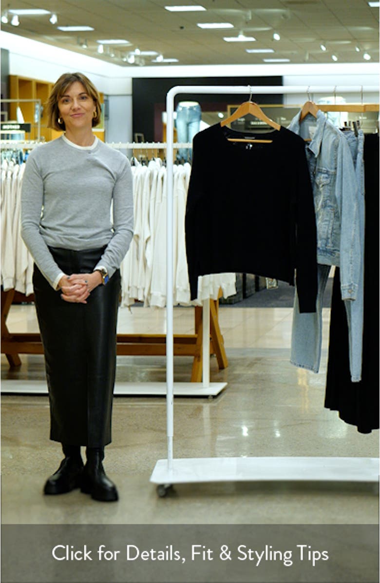 Crewneck Organic Cotton & Recycled Cashmere Sweater, sales video thumbnail