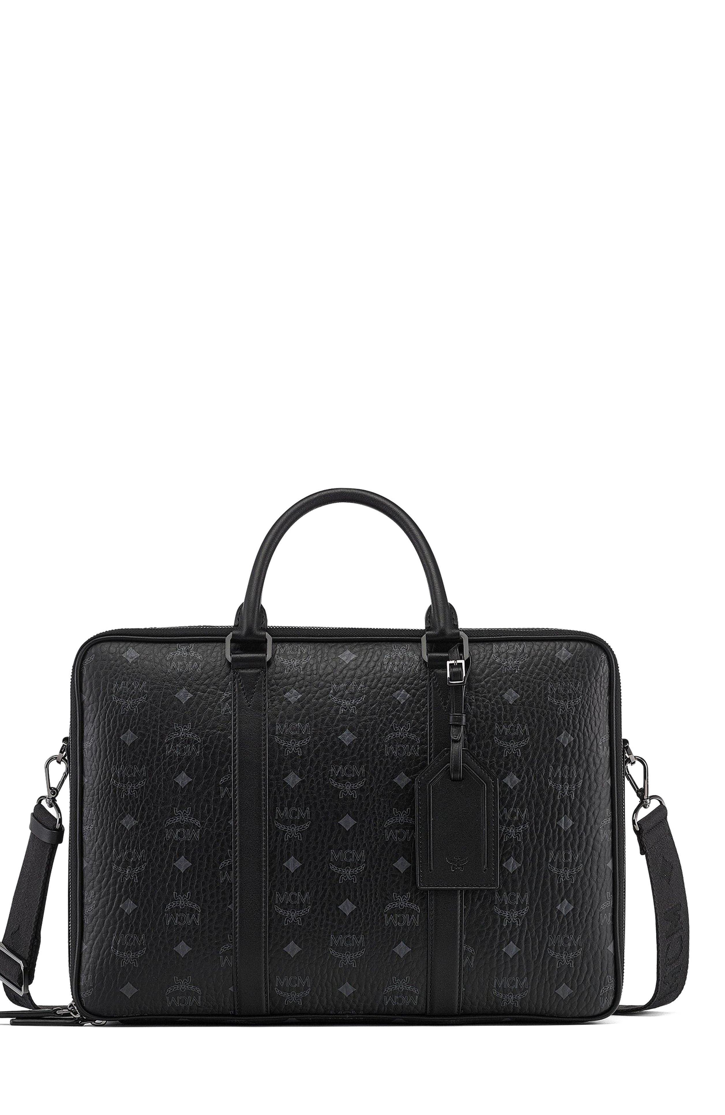 Klassik Briefcase in Visetos, Main, color, Black