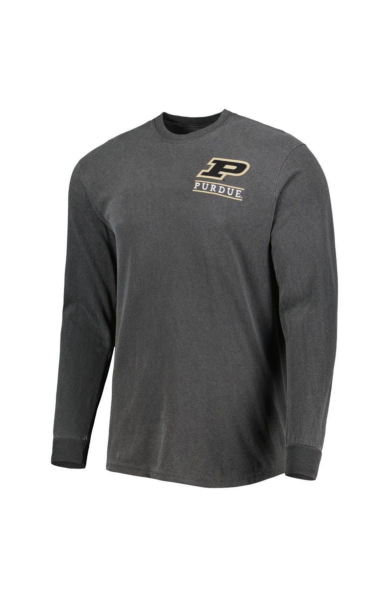 IMAGE ONE Men's Black Purdue Boilermakers Circle Campus Scene Long Sleeve T-Shirt, Alternate, color, Black