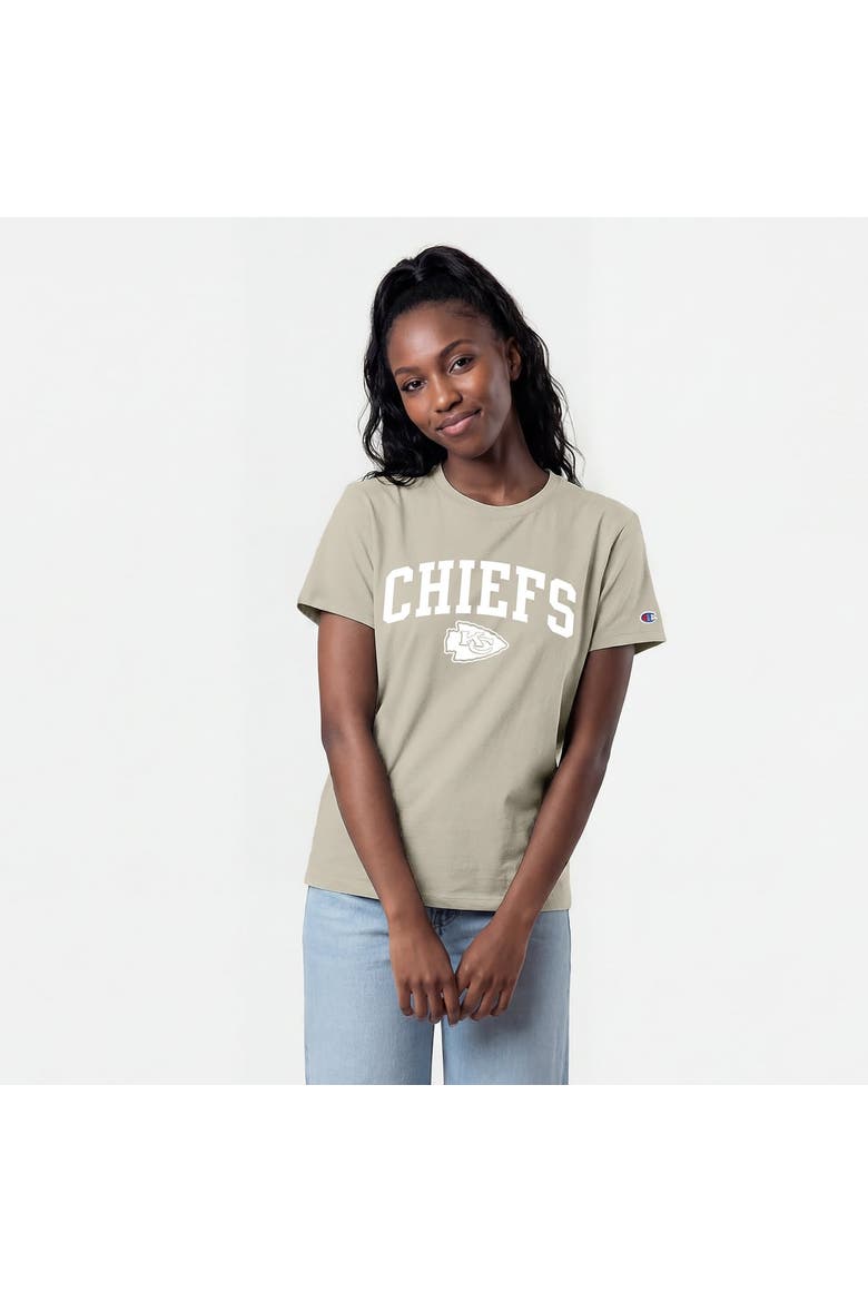 Women's Champion  Light Brown Kansas City Chiefs Cocoa Butter T-Shirt, Main, color, Light Brown