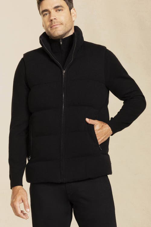 Naked Cashmere Cody Cashmere Puffer Vest In Black