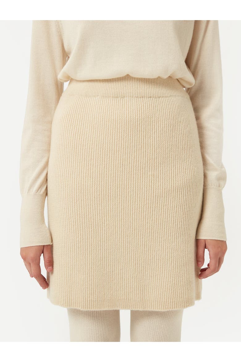 Cashmere Mini Skirt, Alternate, color, off white